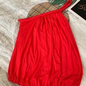 🎉HP🎉 One Shoulder Rope Strap Red Top Size  L